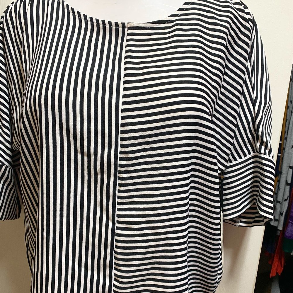 Boat Neck casual fit blouse NWT
